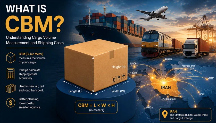 CBM چیست؟ محاسبه حجم بار و هزینه حمل | راهنمای کامل CBM در لجستیک CBM چیست؟ محاسبه حجم بار و هزینه حمل | راهنمای کامل CBM در لجستیک